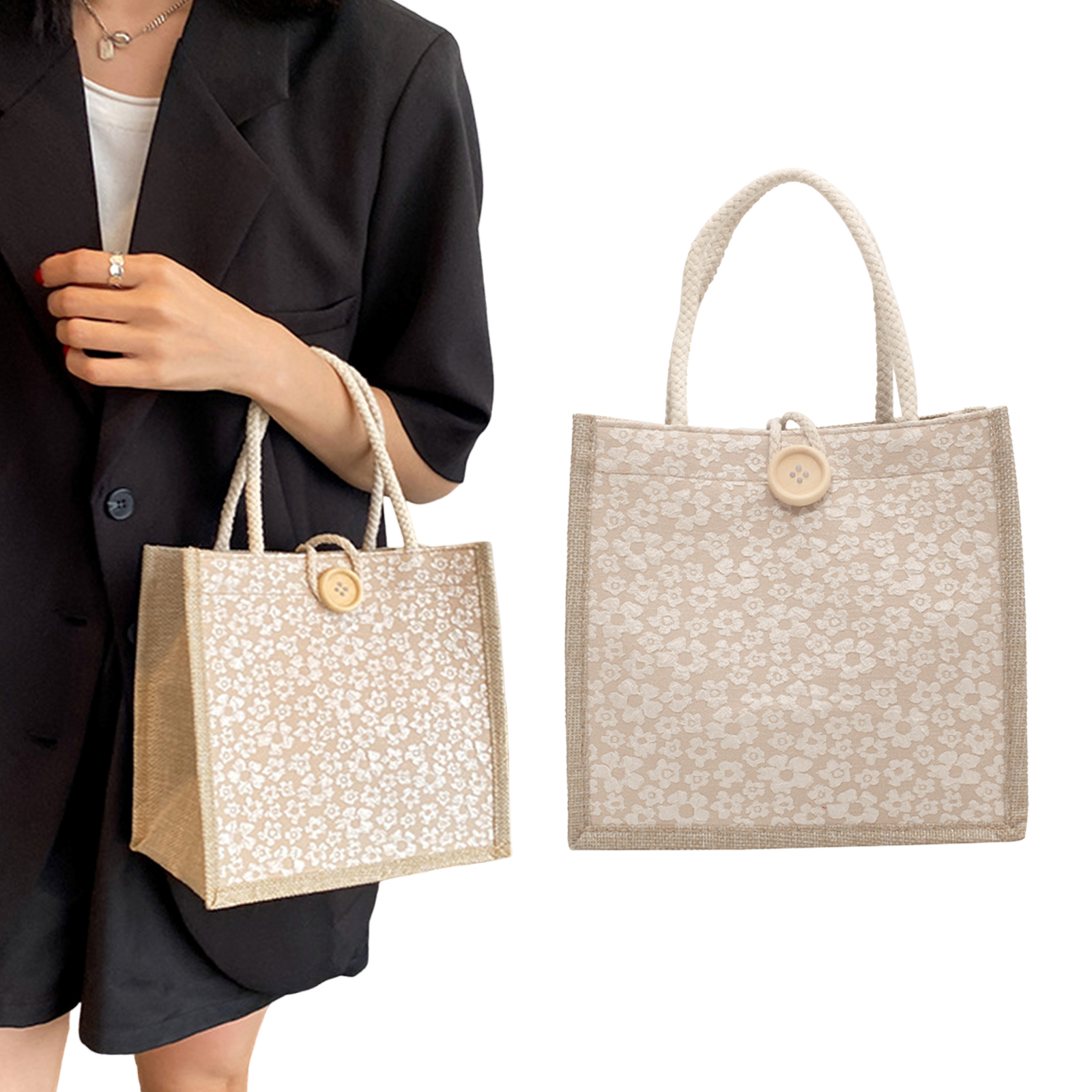 Linen Bag Bulk - Japanese Style Linen Tote Bag for