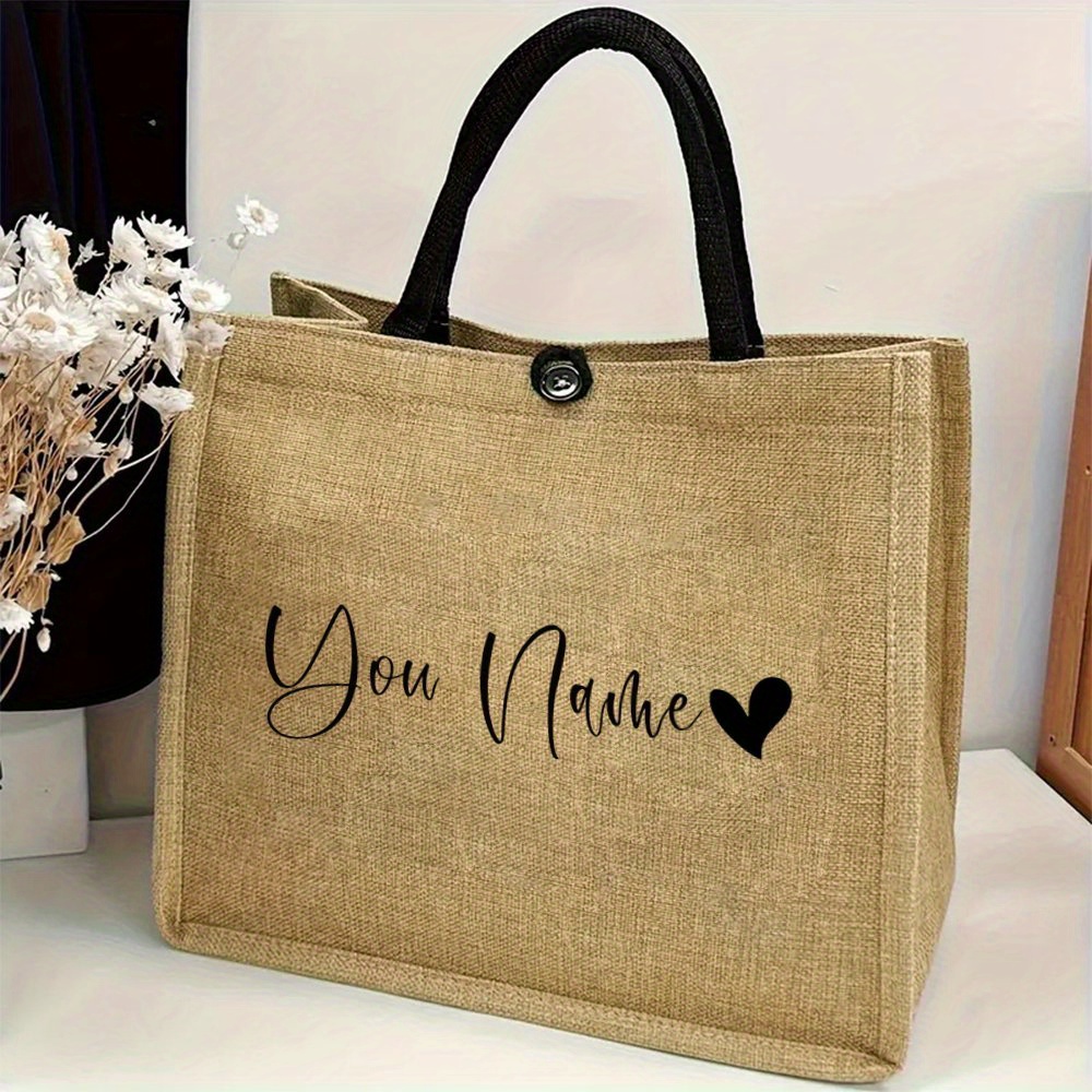 Personalized Name Linen Tote B – Linen Bag Bulk Bewertung und Preis