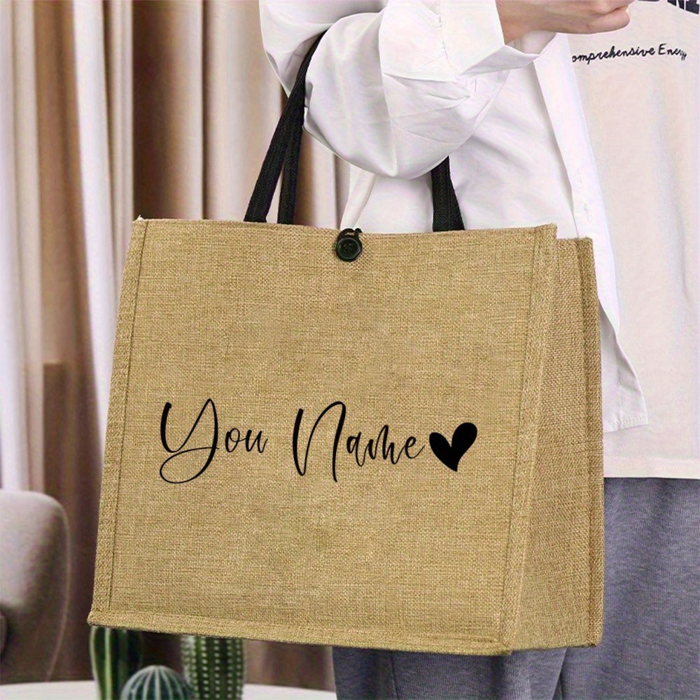 Personalized Name Linen Tote B – Linen Bag Bulk Bewertung und Preis