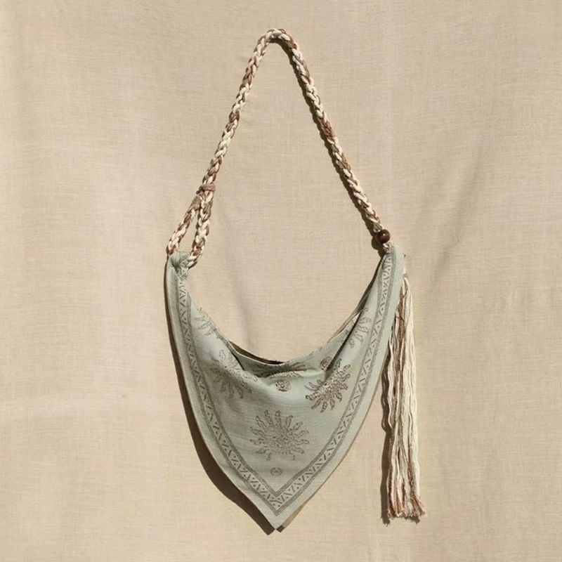 Bohemian Triangle Crossbody Ba – Linen Bag Bulk Bewertung und Preis