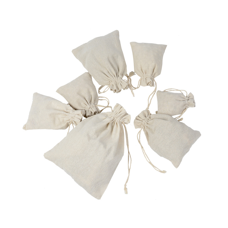 10pcs Cotton Linen Drawstring  – Linen Bag Bulk Bewertung und Preis